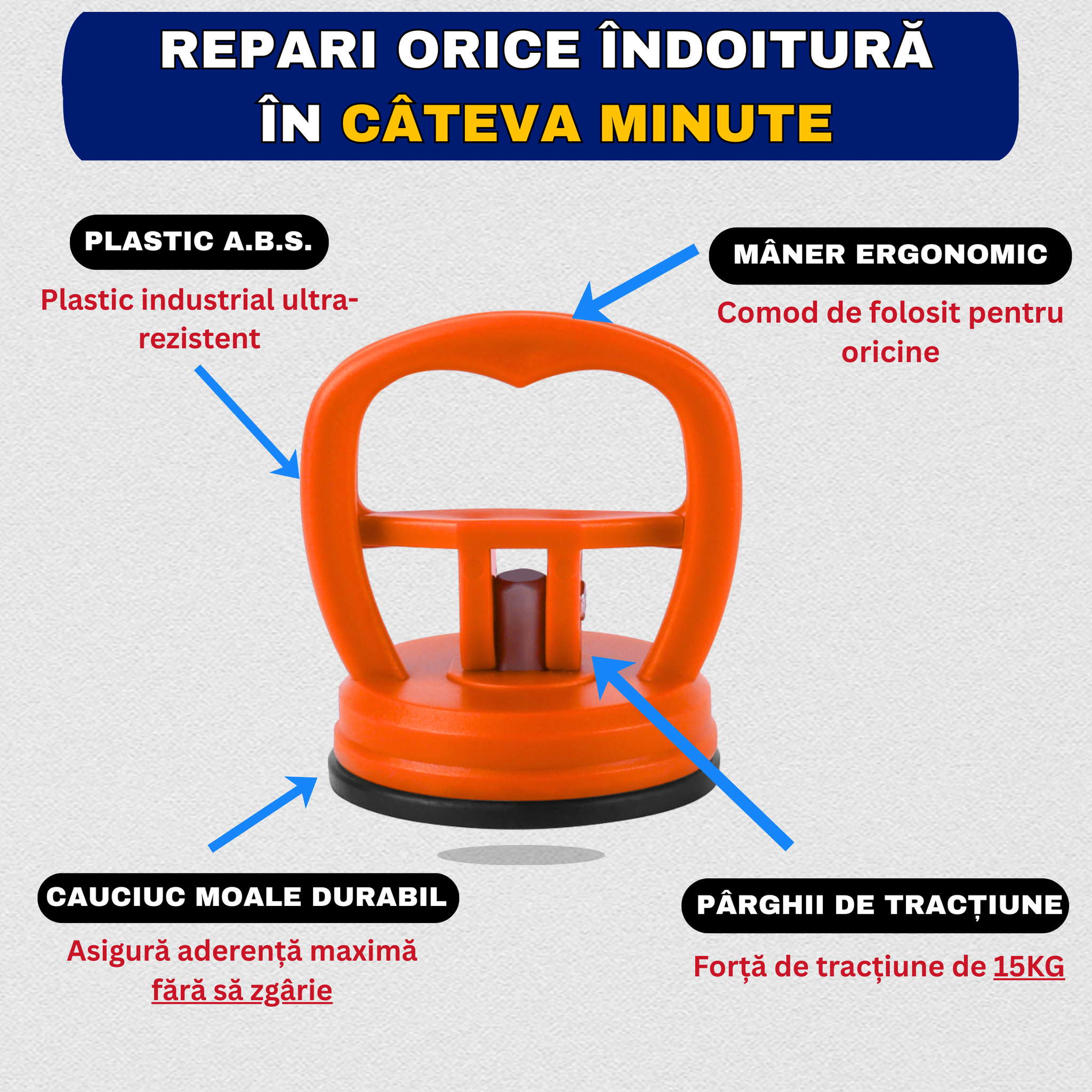 Ventuză îndreptare tablă